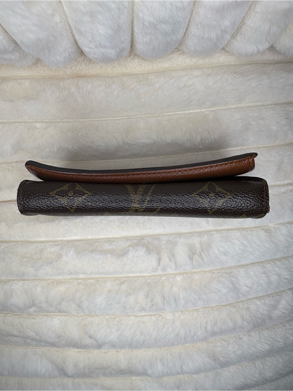 LOUIS VUITTON VINTAGE MONOGRAM PORTE MONNAIE BILLET TRESOR WALLET w COA - Picture 4 of 14